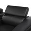 Canapé modulaire Nova avec 1 console (lampe de lecture), coin avec haut-parleur Bluetooth, DEL et armoire à vin de levage - noir-131260729