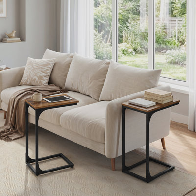 C-shaped End Table