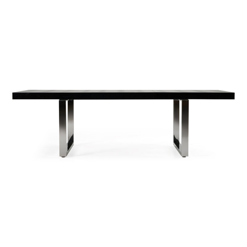 Breta Extendable Crocodile Lacquer Base Dining Table