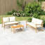 Banc de jardin en bois Aniceto-1262488287