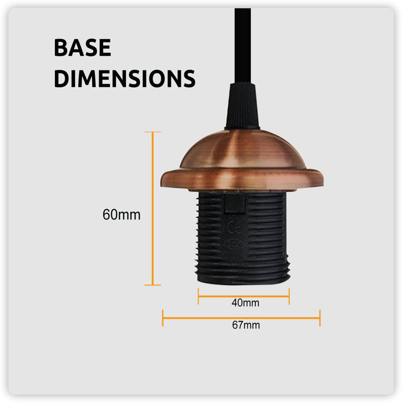 Bussell 1 - Light Single Pendant, Copper