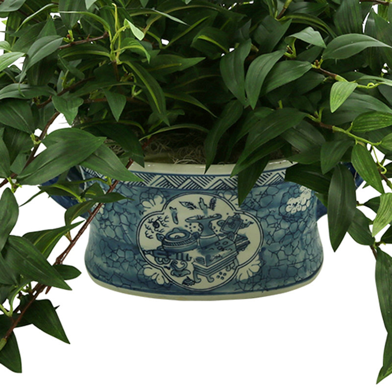 Merrie Faux Ivy Plant in Ceramic Pot