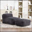 Fauteuil à billes avec repose-pieds en mousse-130604469