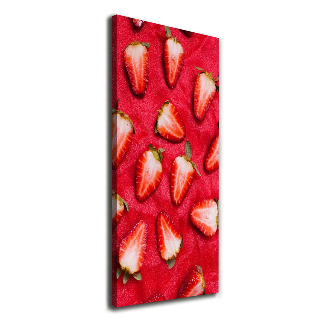 Erdbeeren - Kunstdrucke auf Leinwand - Wrapped Canvas