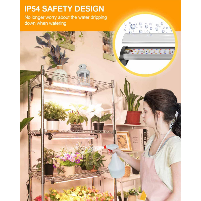 Multi-Colored Dimmable LED Grow Light Strips with Timer