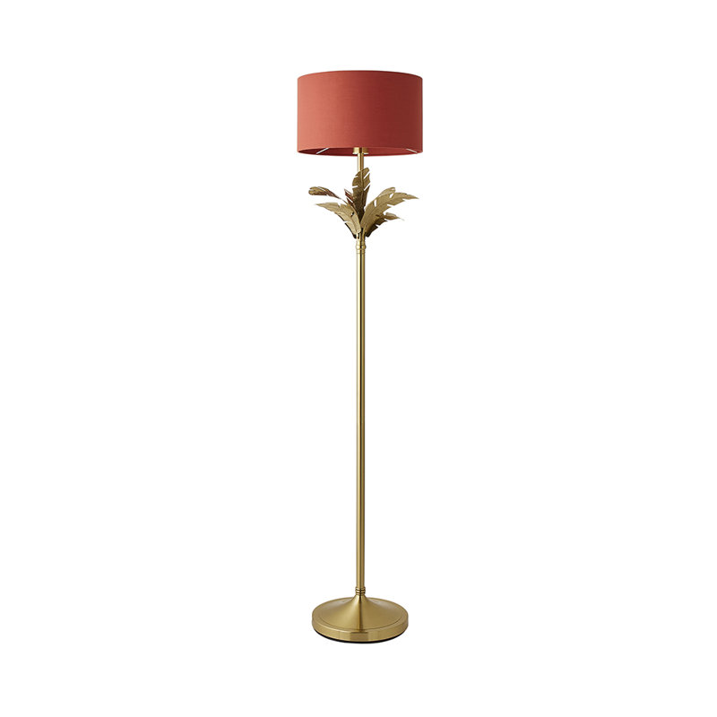 Waynesfield 157.5cm Polished Traditional Floor Lamp, Orange, Yes