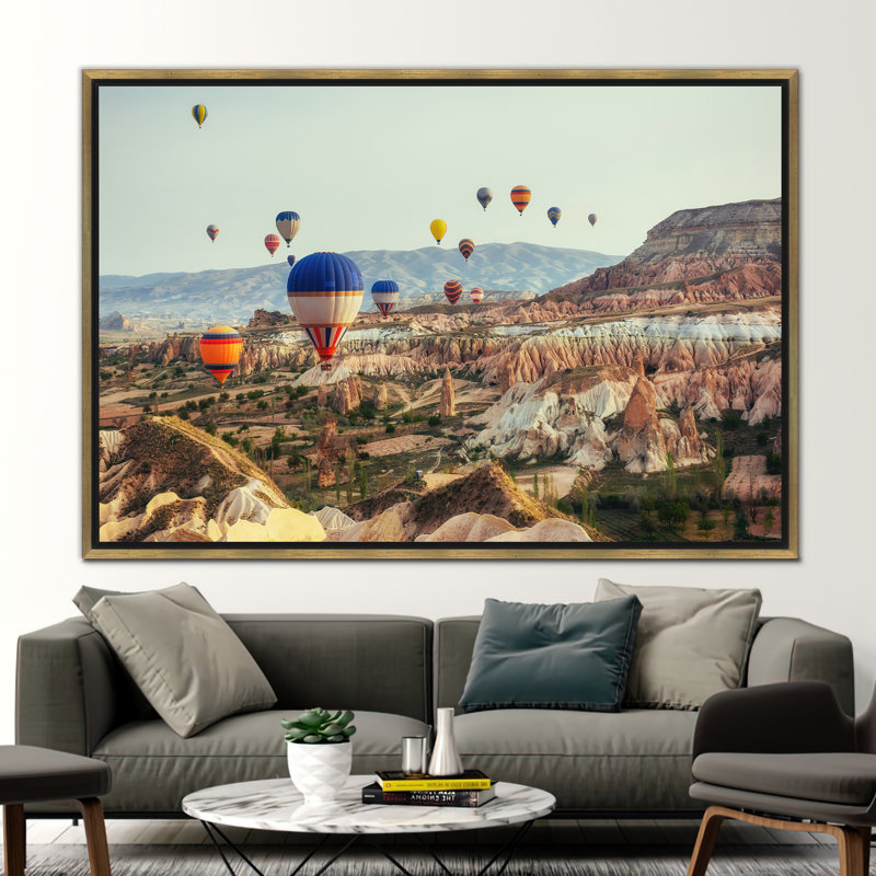 Print on Canvas, 25 cm H x 35 cm W, Framed Print without Mat, Gold