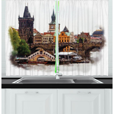 Pointed Kitchen Curtain