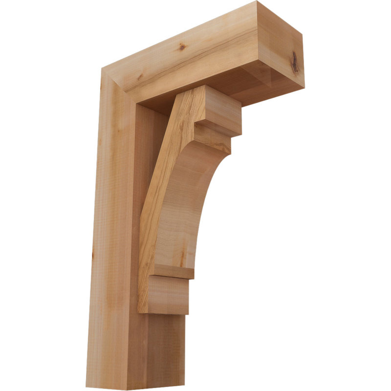 Support Merced Block avec support décalé, 32 x 20, Cèdre rouge occidental de l 7 1/2 po (lisse)