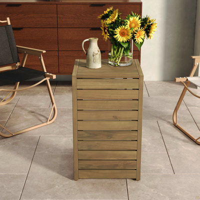 Table de bout en C brun