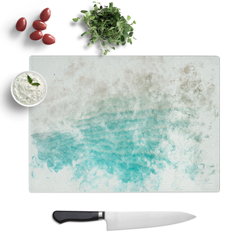 Tempered Glass the Maldives Chopping Board, 28.5 cm x 39 cm