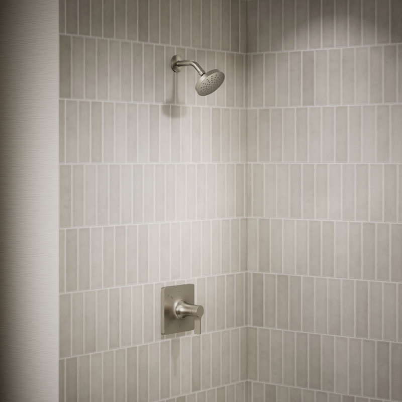 Venza Rite-Temp Shower Trim Kit, Without Showerhead, Brushed Nickel