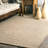 Parnell Farmhouse Eco-friendly Handmade Soft Cotton Tan Rug-1260612404