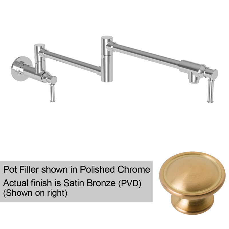 Taft Pot Filler, Satin Bronze (PVD)