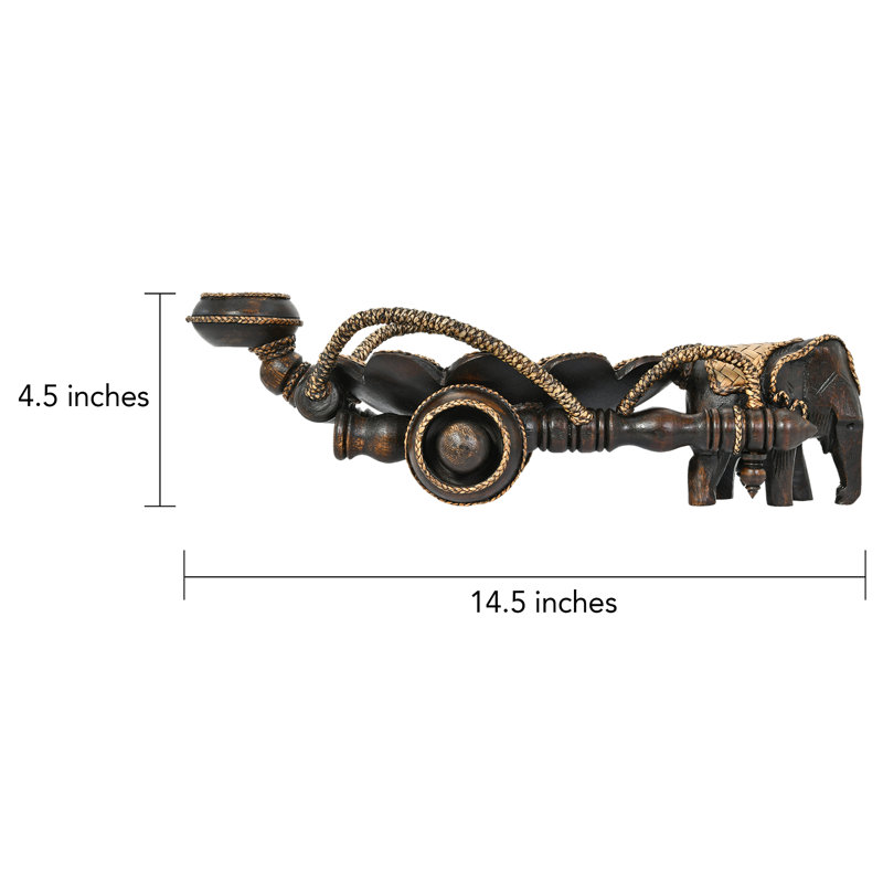 4.5'' H Wood Tabletop Tealight Holder