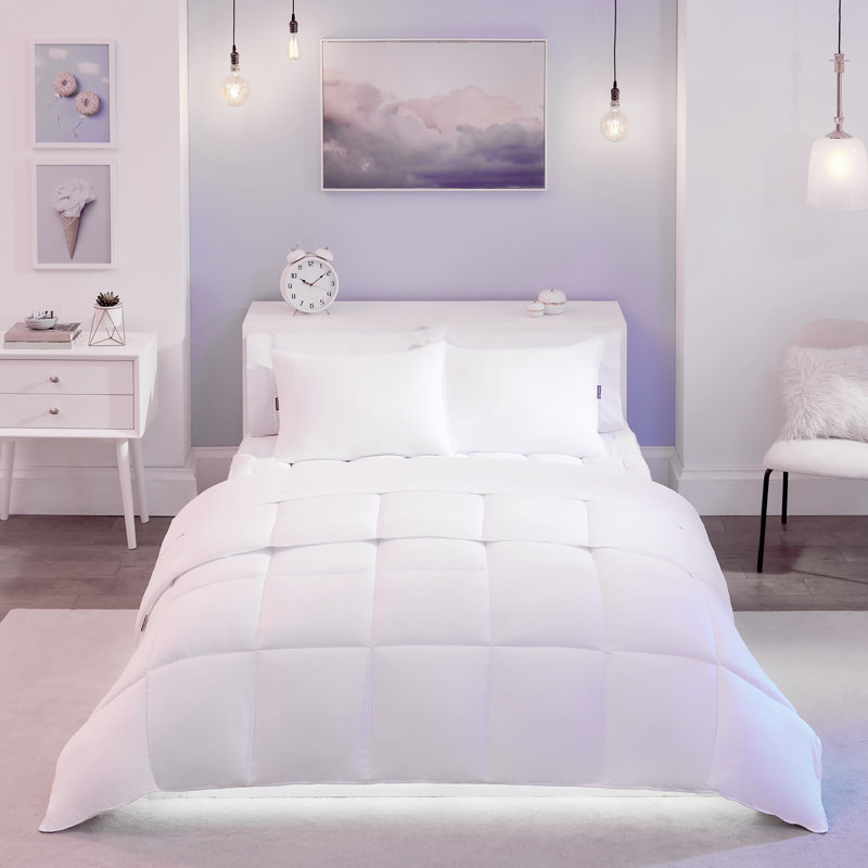 Jumbo White Hypoallergenic Polyester Throw Pillow Set