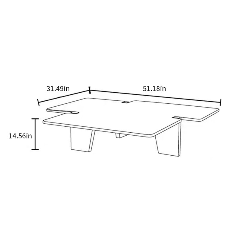 Table basse simple en marbre naturel