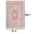 Faded Blush Grand Medallion Area Rug
