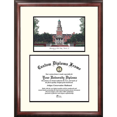 NCAA North Texas Mean Green Scholar Lithograph Diploma Frame