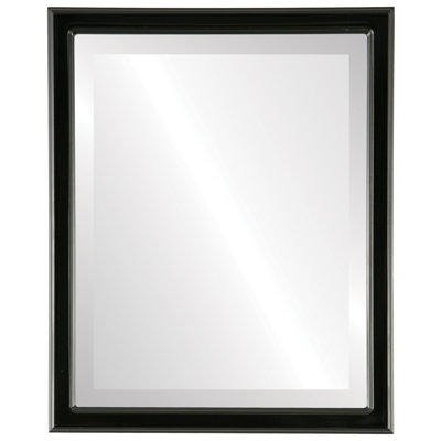 Midville Wood Frame Rectangle Wall Mirror