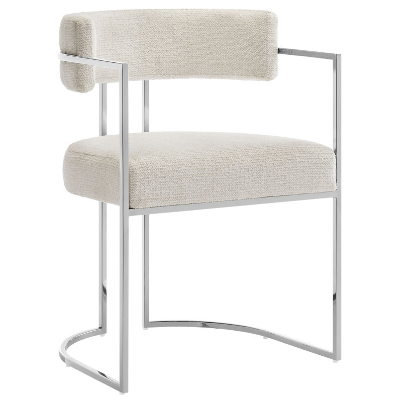 Chaise de salle à manger Huron, Crème, crème