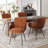 Upholstered Chenille Dining Chairs With Metal Legs (Set Of 6)-1678215890-1678215901