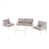 Coussin gris clair / structure blanche est en rupture de stock