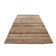 Tapis rayé rouille