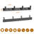 Aluminum Hook Rack Set of 2 - Gray-2099502837
