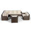 Yancey 5 Seater Rattan Corner Sofa Set