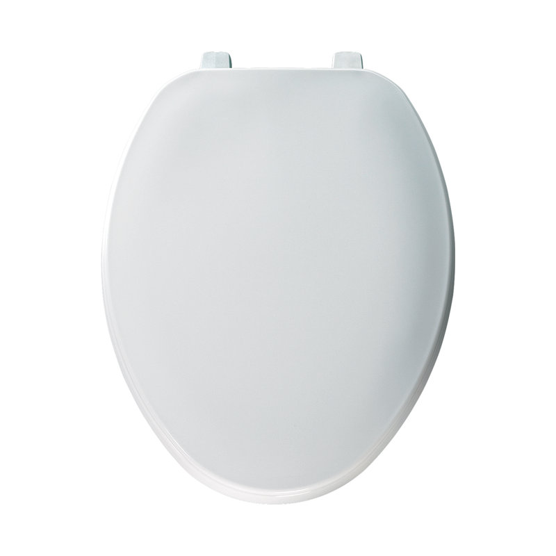 Siège de toilette allongé, blanc