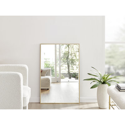 Rectangle Metal Frame Wall Mirror Simple and Elegant Modern Design