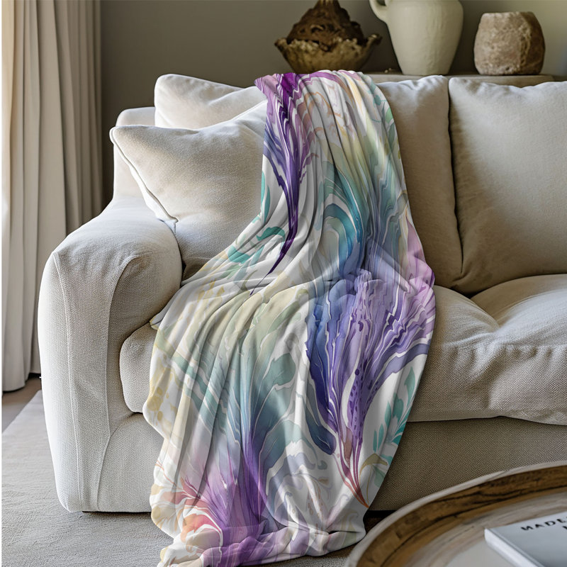 Bold Vibes - Couverture sherpa de qualité supérieure 1 pièce, Lit simple