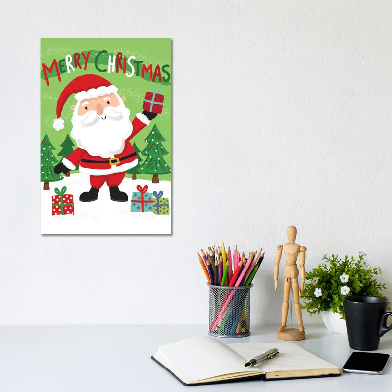Christmas Christmas Caper by Lisa Whitebutton - Wrapped Canvas Print, 20.32 cm H x 30.48 cm W