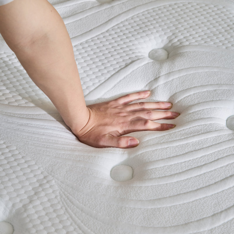 Twin Size 12 Inch Gel Memory Foam Hybrid Mattress with Pocket Coil Support, Twin, 12"