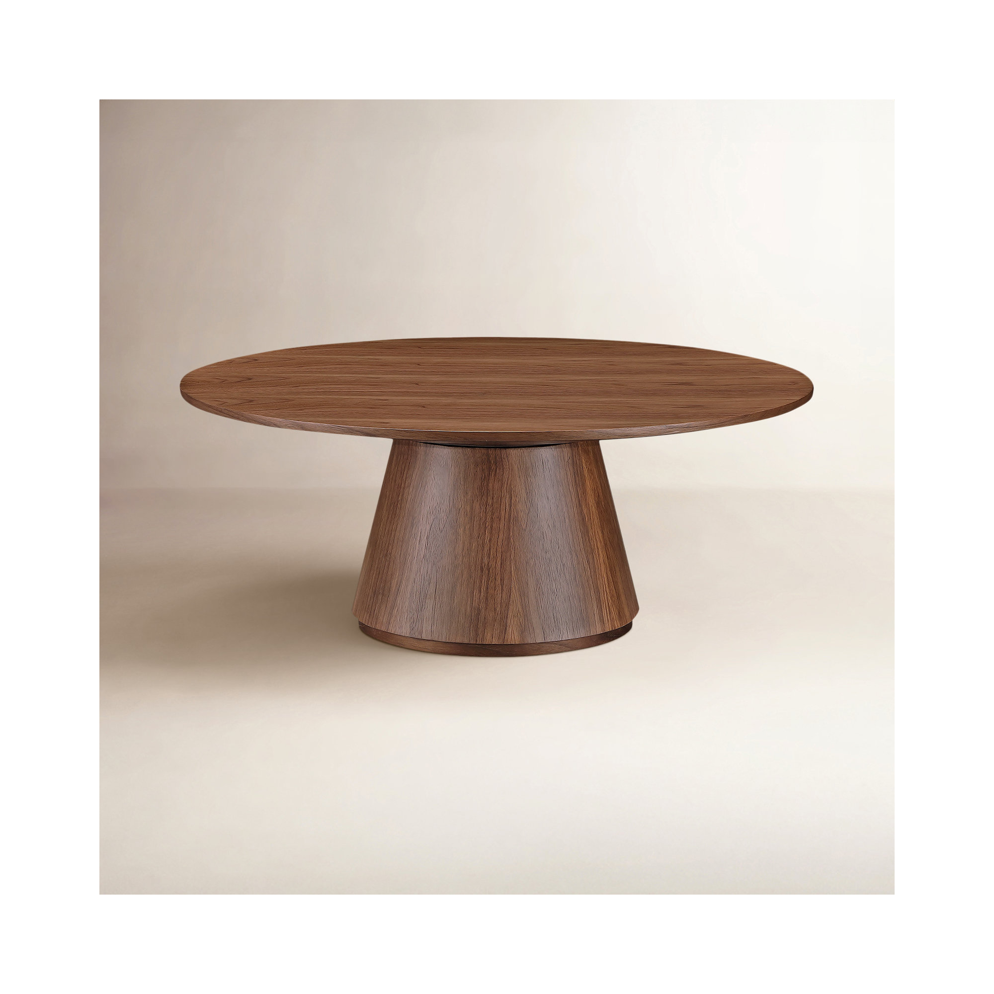 Royale Single Coffee Table, Walnut