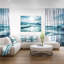 «Seychelles Beach at Sunset Seashore», reproduction de photo sur toile tendue-800630680
