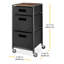 Commode de rangement roulante 3 tiroirs Mcmurry