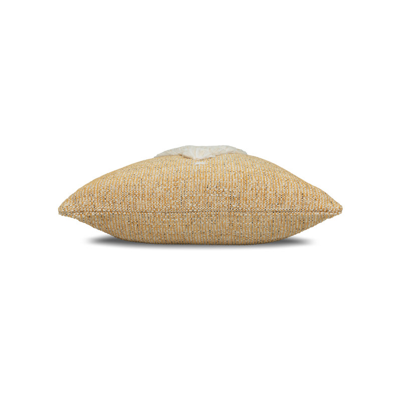 Fraser Fir Ruby Square Indoor/Outdoor Pillow Cover & Insert, Square 20", Gold
