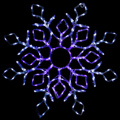 23" Lighted Snowflake with Controller Window Silhouette Christmas Decoration
