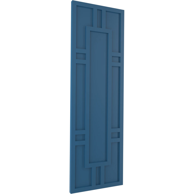 Volets en PVC True Fit Hastings, 15", 53", Bleu séjour