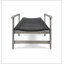 Chaise longue en bois et osier Hampton