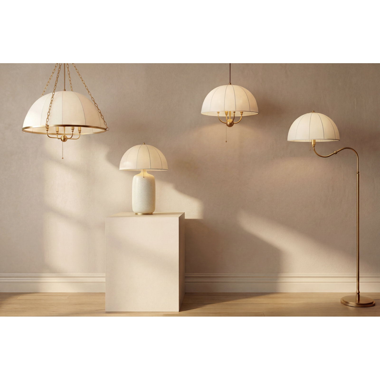 Crosby Metal Table Lamp, Gold