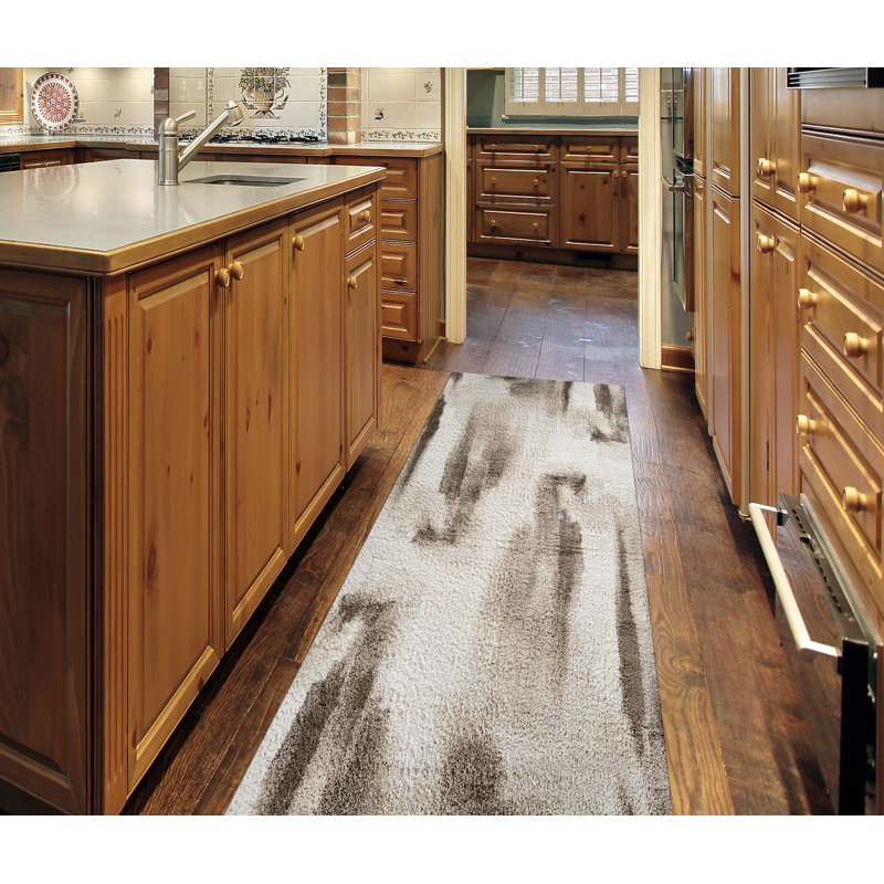 Aizlynn Performance Abstract Indoor Rug, Runner 2'6" x 8'