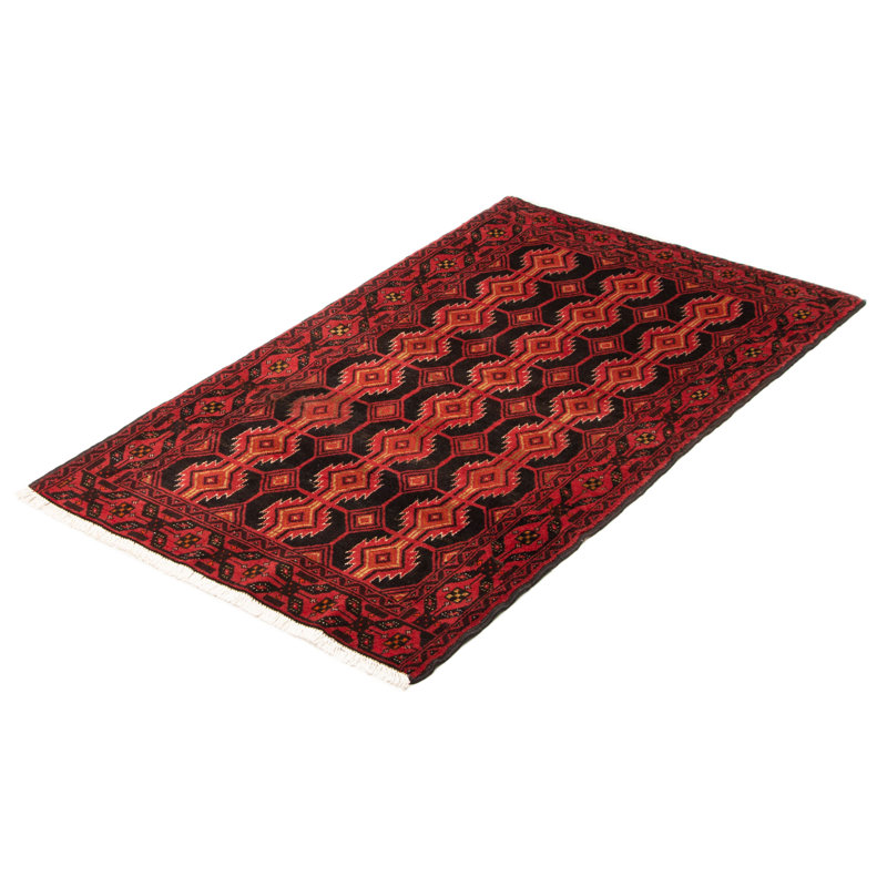 One-of-a-Kind 3'5" X 6'1" New Age Wool Area Rug in