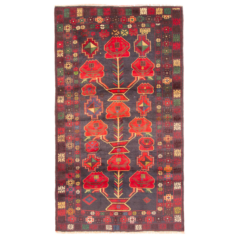 Tapis gris Teimani 3 pi 6 po x 6 pi 3 po