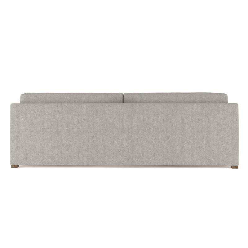 Madison Sofa, 33" H x 96" W x 38" D, Box Weave Linen Silver Streak, Natural