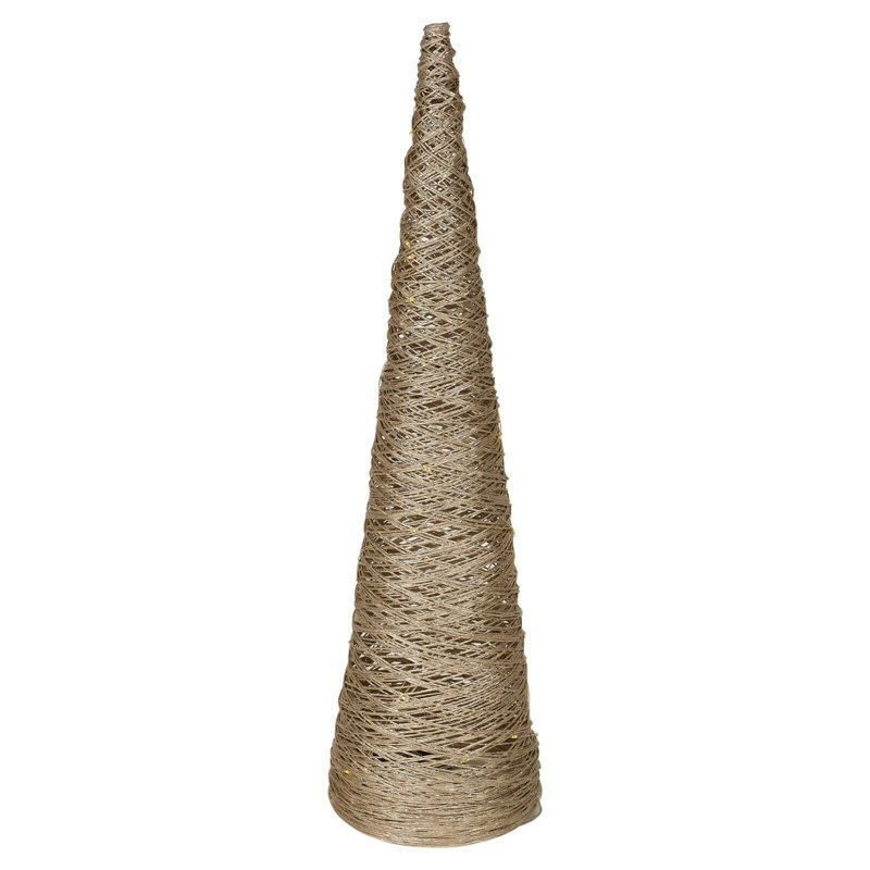 Christmas Decorative Accent, 80cm H x 20cm W x 20cm D, Gold