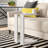 Stylish White Side Table, 11.8 x 22.4 x 15.7 Inches | 100% Melamine Coated Particle Board, Thickness: 0.7 Inches | Modern Design, Perfect for Living Room & Bedroom, Elegant & Functional Furniture Piece-1228045628
