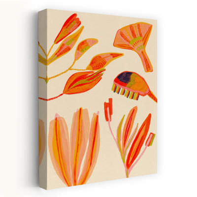 «Vilia», reproduction d'art rétro d'une plante florale rétro